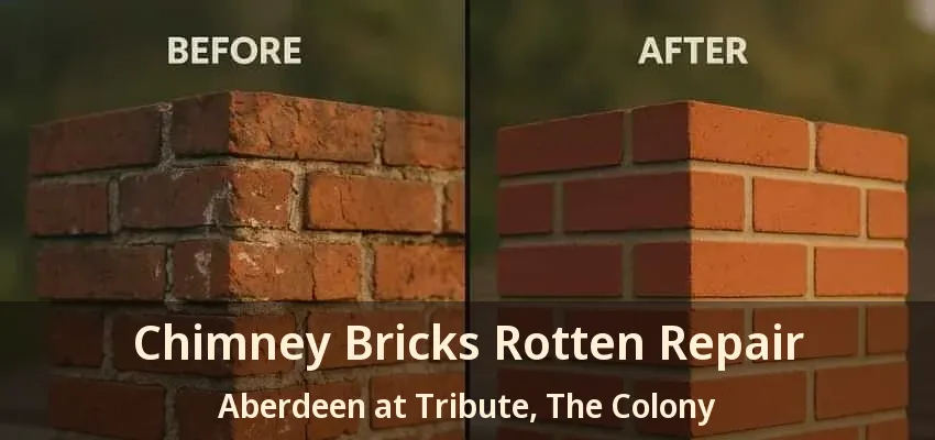 Chimney Bricks Rotten Repair Aberdeen at Tribute, The Colony - TX