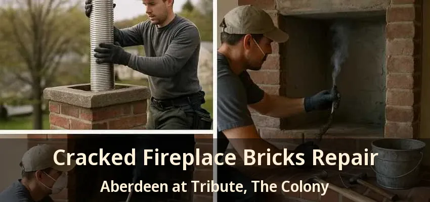 Cracked Fireplace Bricks Repair Aberdeen at Tribute, The Colony - TX