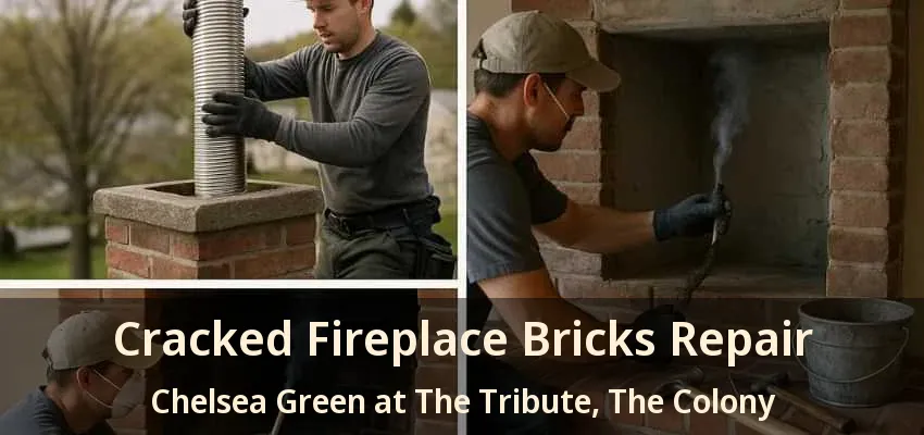 Cracked Fireplace Bricks Repair Chelsea Green at The Tribute, The Colony - TX