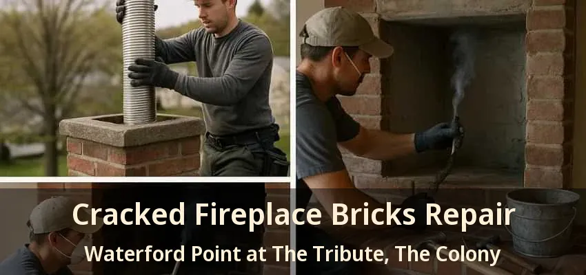 Cracked Fireplace Bricks Repair Waterford Point at The Tribute, The Colony - TX