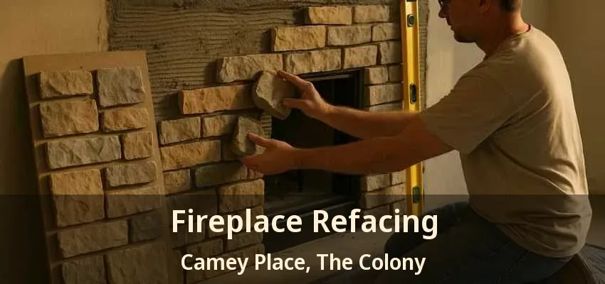 Fireplace Refacing Camey Place, The Colony - TX