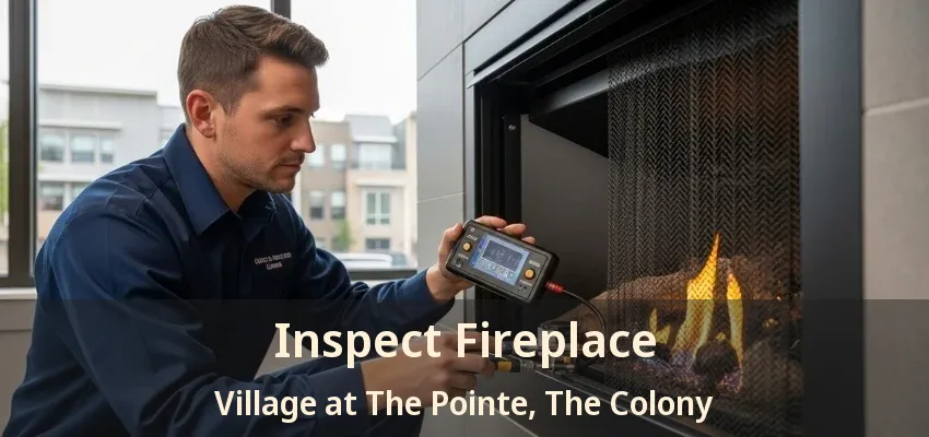 Inspect Fireplace Village at The Pointe, The Colony - TX