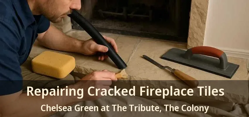 Repairing Cracked Fireplace Tiles Chelsea Green at The Tribute, The Colony - TX